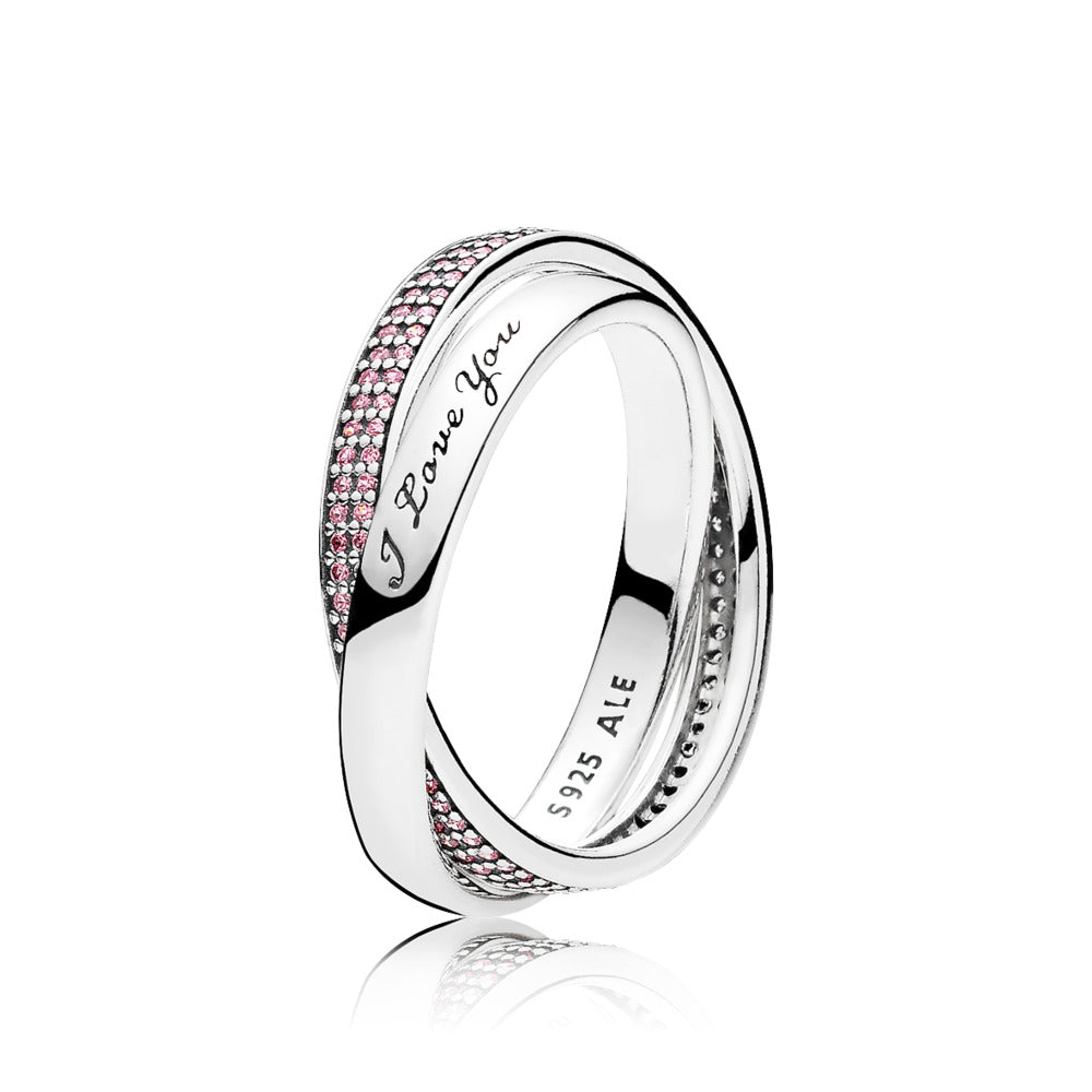 Sweet Promise, Pink CZ, sz 5.0 - FINAL SALE