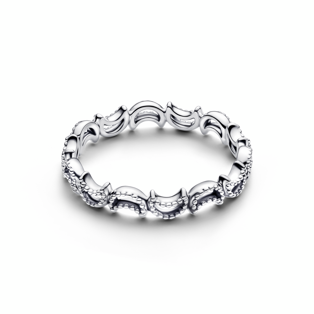 Pandora Crescent Moon Ring, Size 7