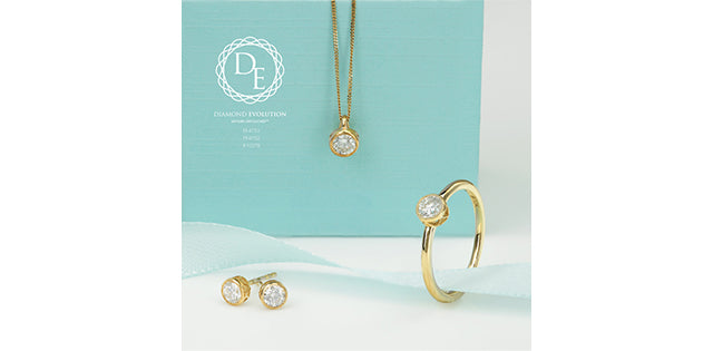 Bezel Set Round Lab-Grown Diamond Earrings, 0.40TDW