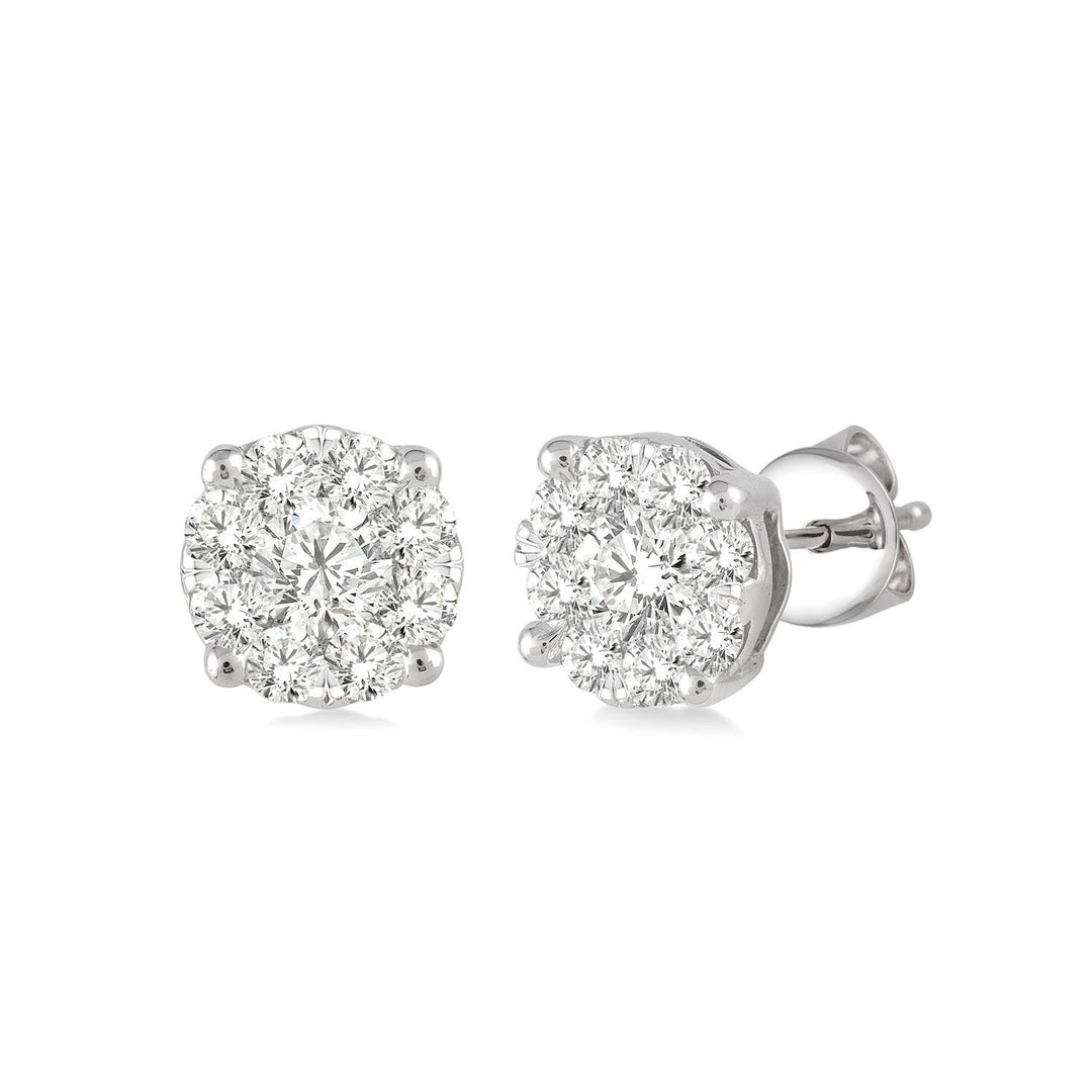 14KW Diamond Stud Earrings 0.25TDW