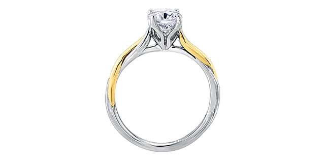 18K Eternal Flames Engagement Ring,