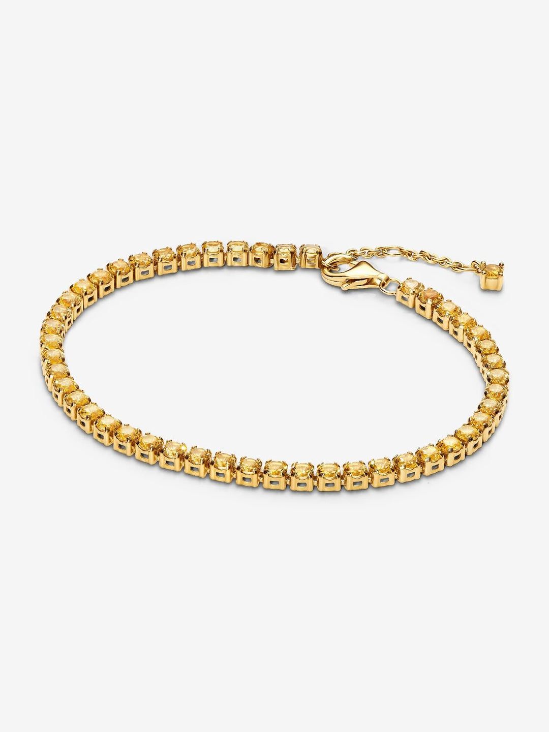 Pandora Sparkling Yellow Tennis Bracelet, 7.1"