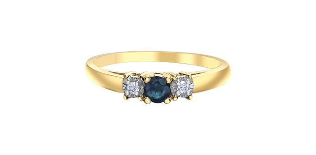 Diamond Days 10K Sapphire Ring