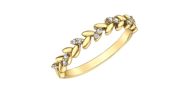 10K Diamond Fashion Ring 0.08TDW