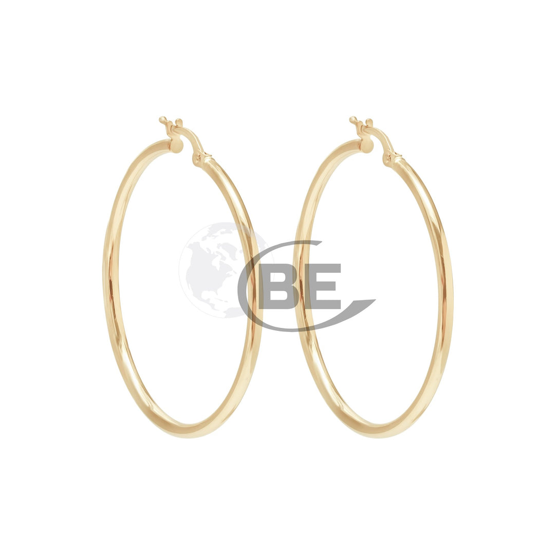 10K 60MM Hoop Earrings