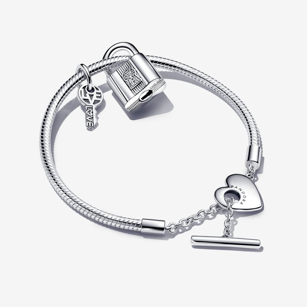 Pandora Moments Padlock and Key Bracelet Gift Set