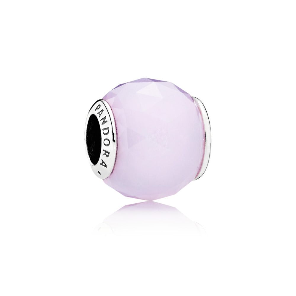Opalescent Pink Geometric Facets Charm - FINAL SALE