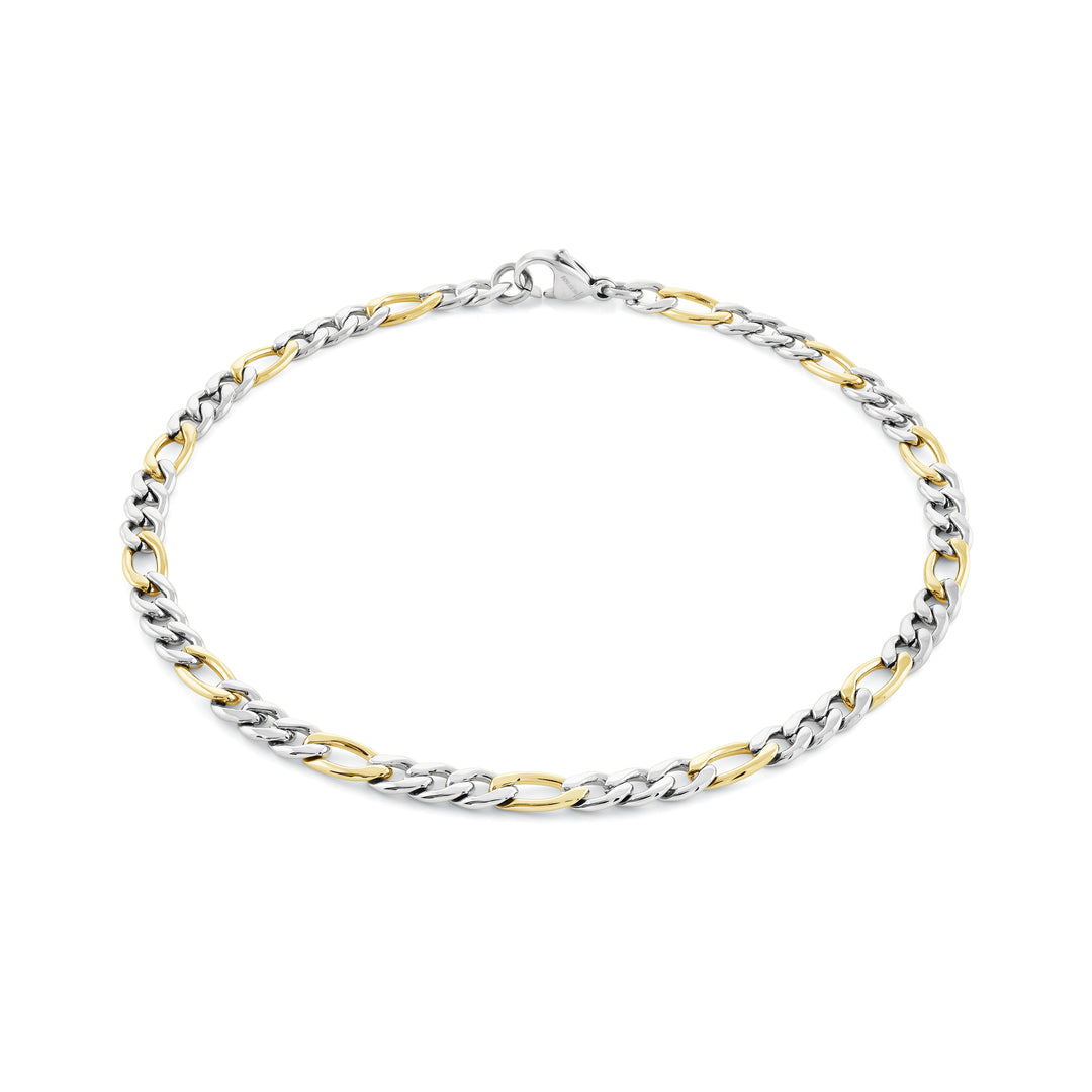 Steel Figaro Anklet- 9"