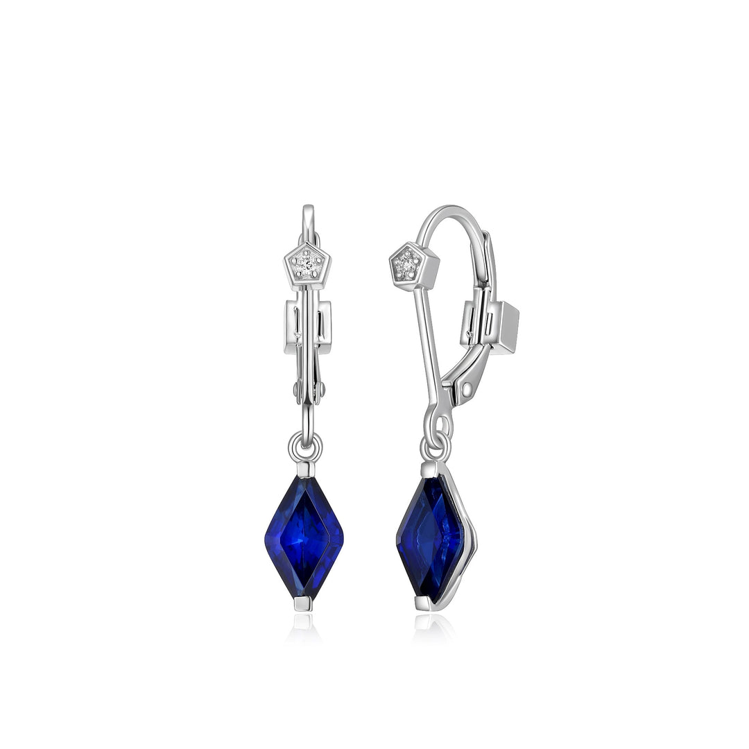 ELLE "Etoile" Sapphire Drop Earrings