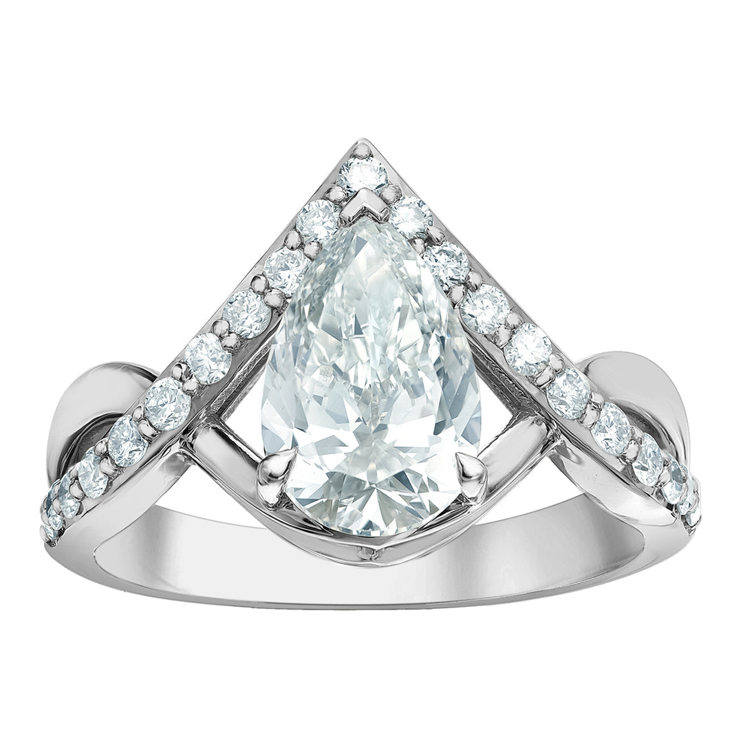 14k Gold 2.03ct Lab Grown Diamond Engagement Ring