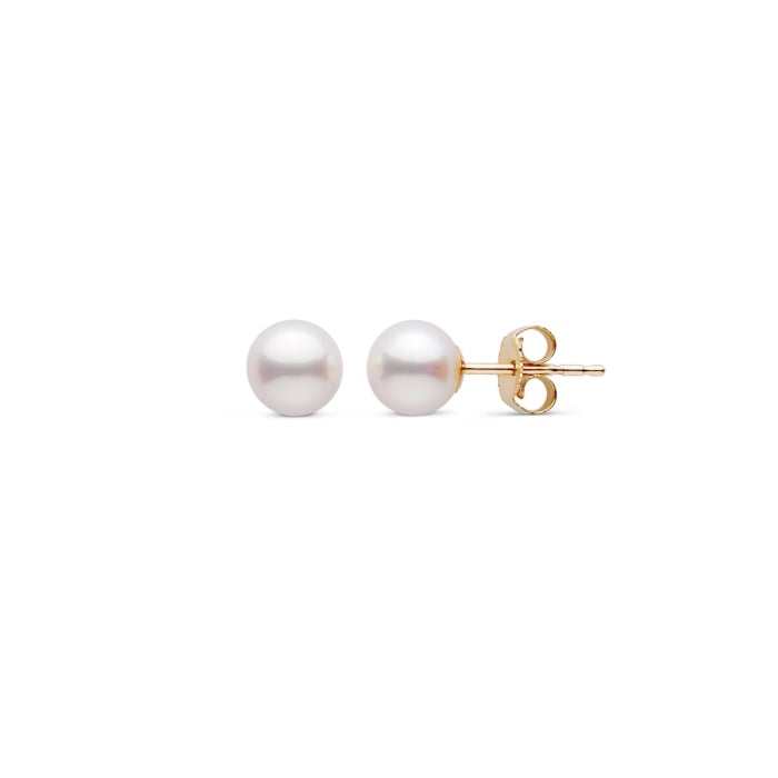 6MM Genuine Cultured Pearl, 14k