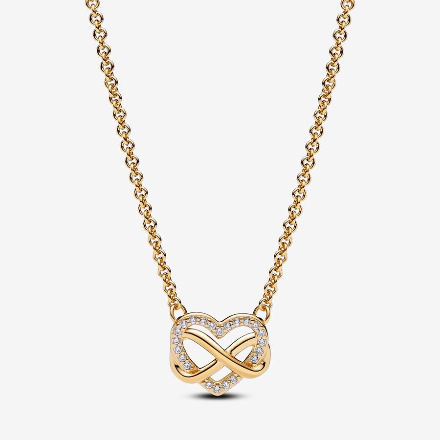 Pandora Sparkling Infinity Heart Collier Necklace, 19.7"