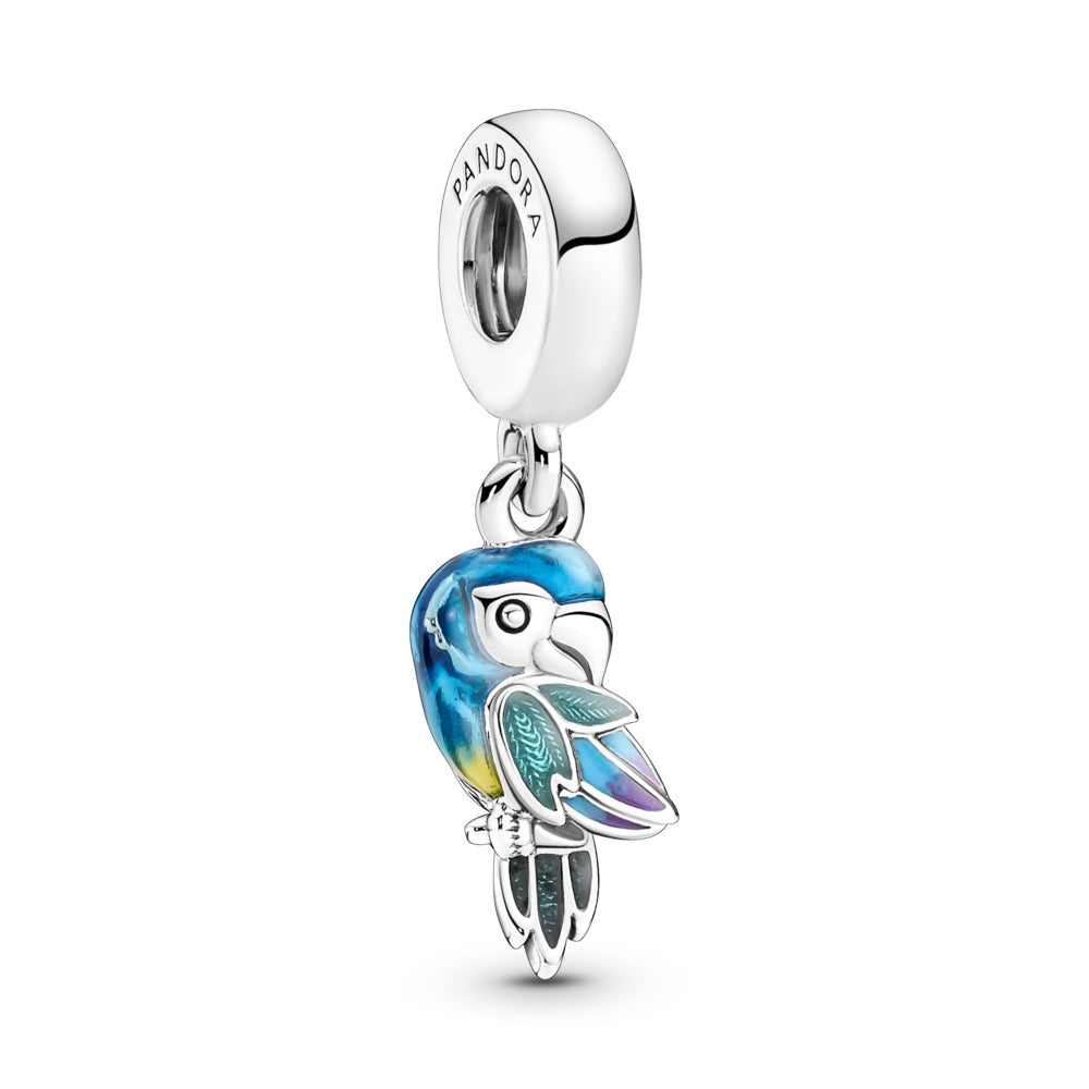 Pandora Jungle Paradise Parrot Dangle Charm