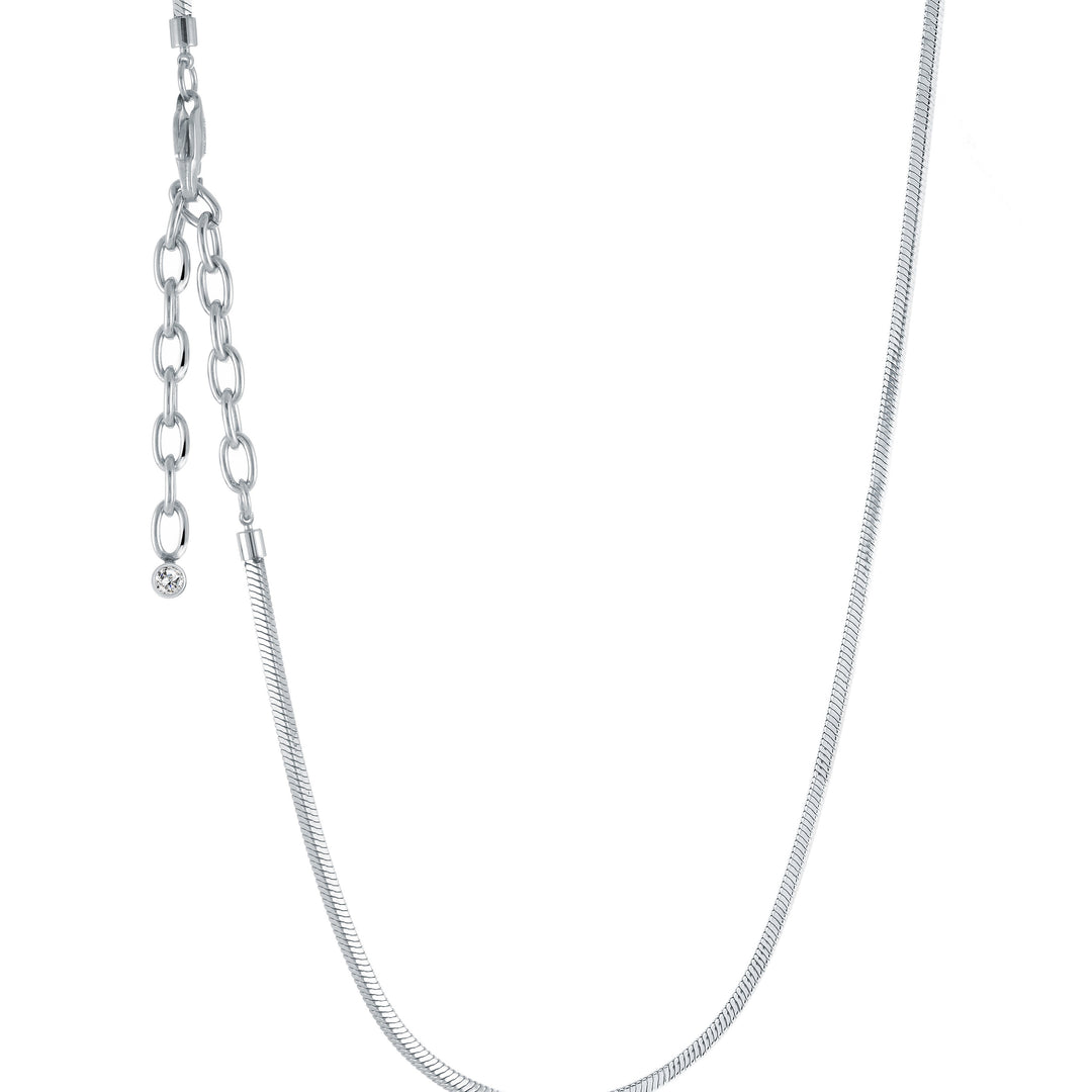 Stainless Steel Snake Link Chain, 19"