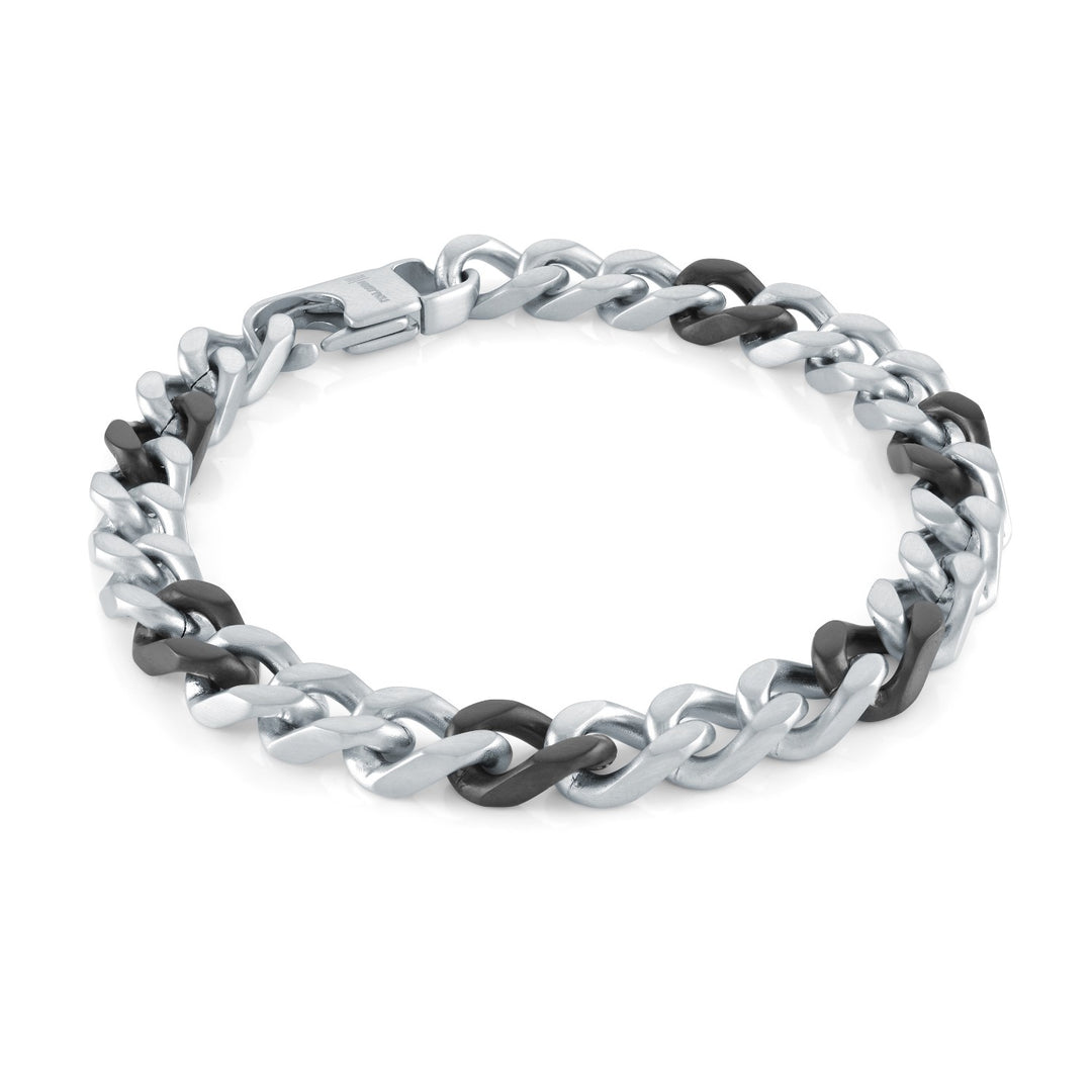 Italgem Steel 8mm Curb Link Bracelet, 8.5"