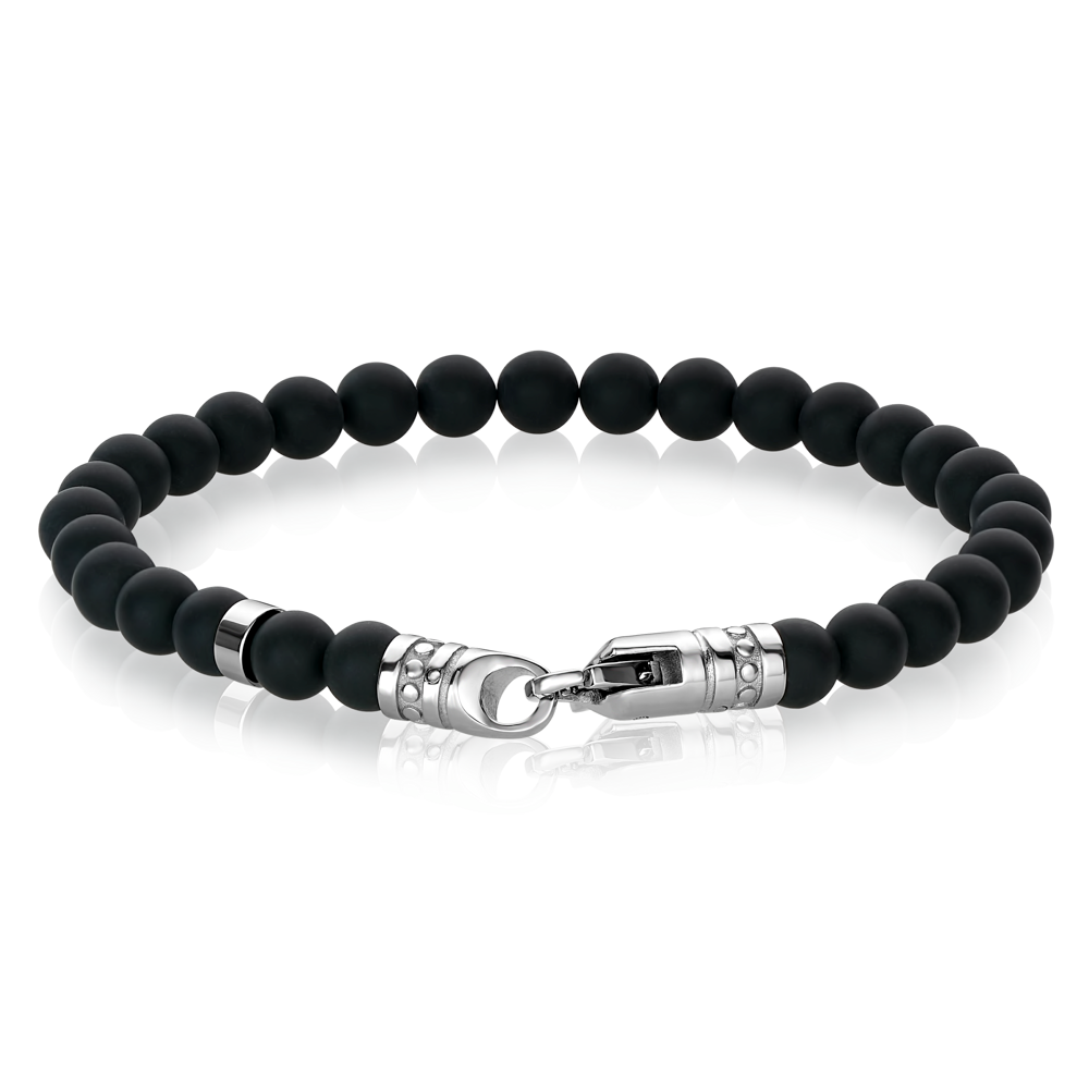 Black Onyx 6mm Bead  Bracelet