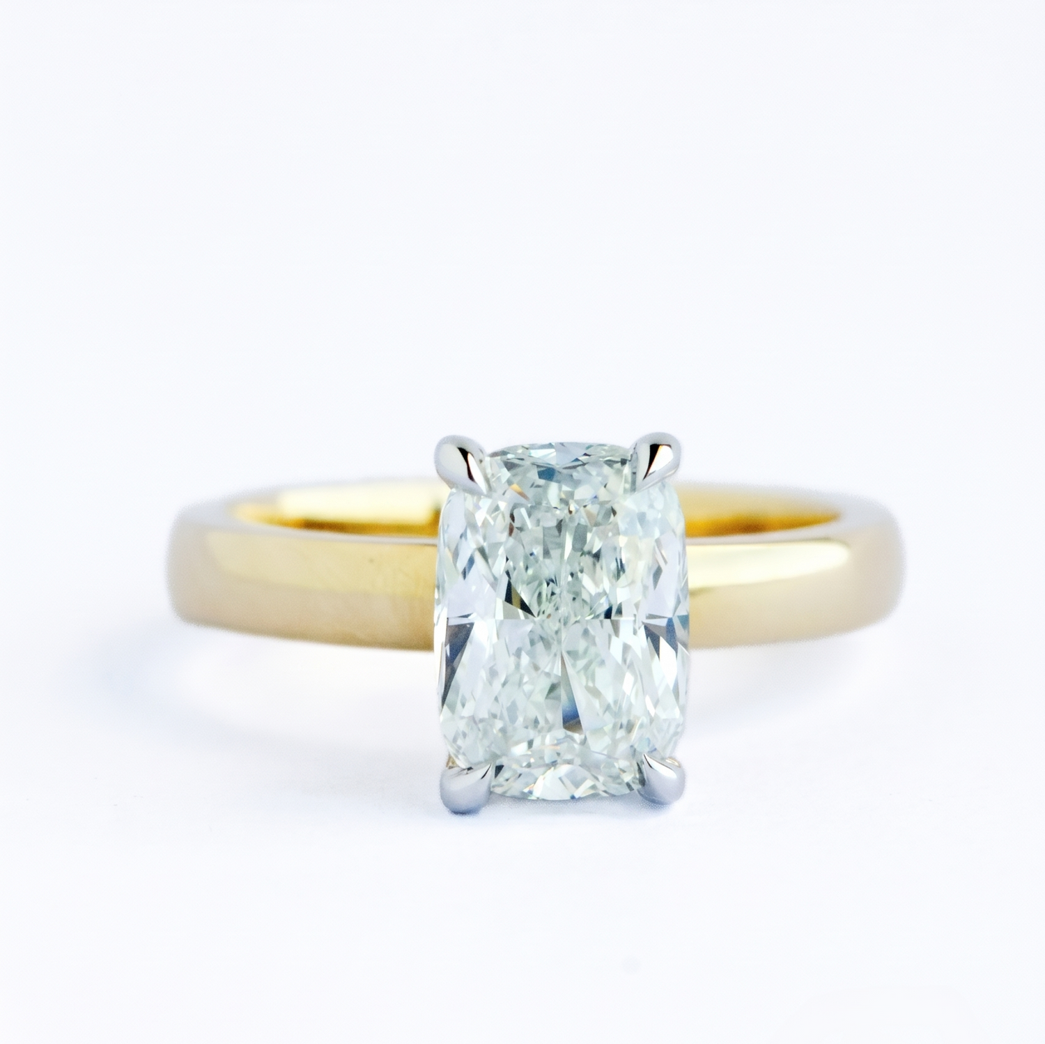 14k yellow and white gold hidd