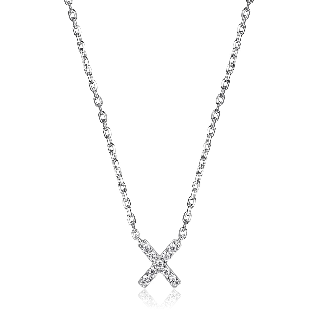 Reign Initial Necklace, X