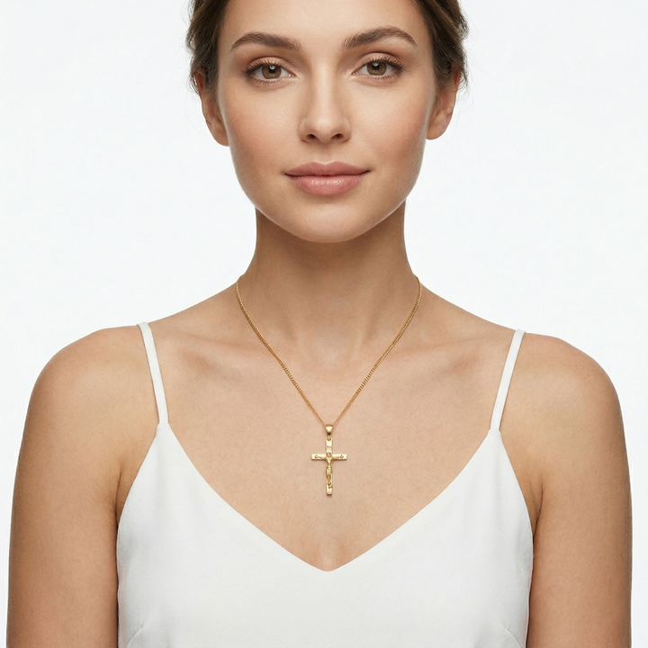 10k yellow gold medium square