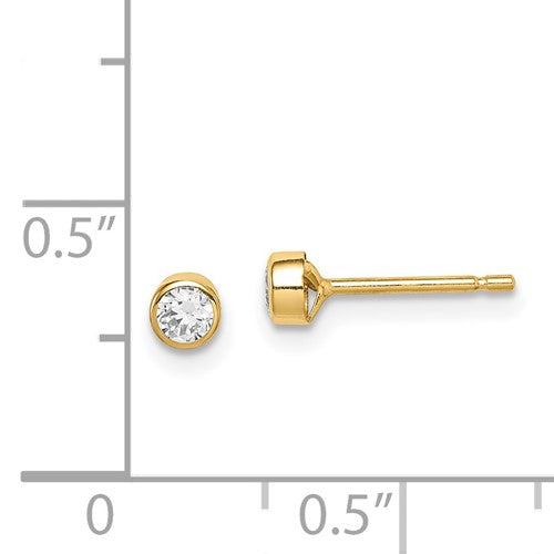 14k CZ Stud