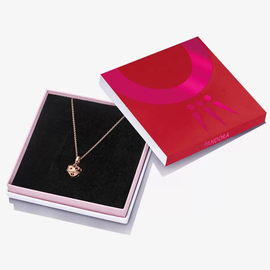 Pandora Festive Bell Charm & Necklace Gift Set