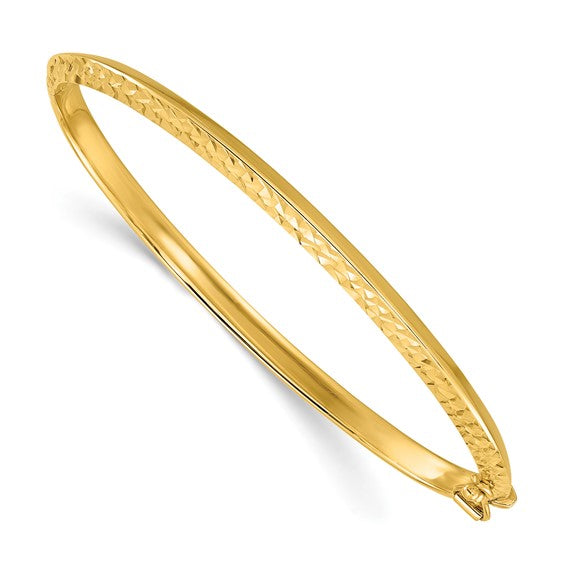 14k yellow gold 3.75mm oval ba