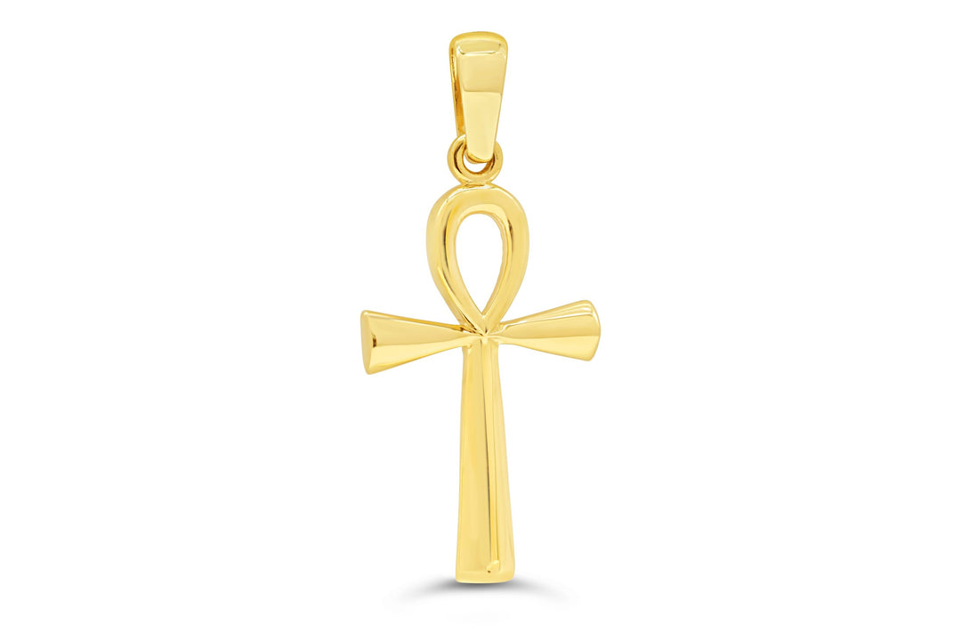 10K Ankh Cross Pendant