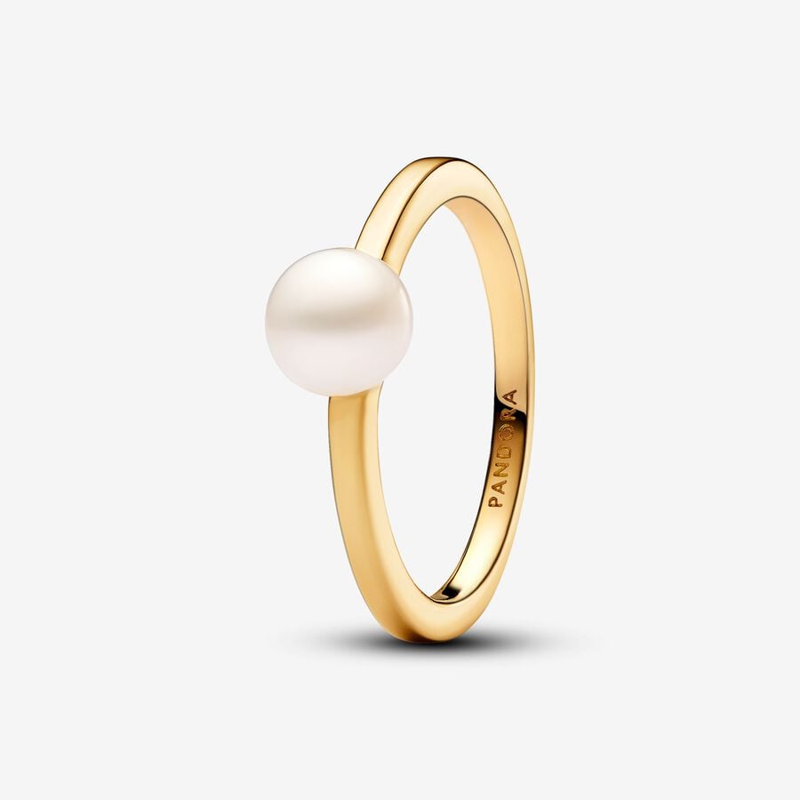 FINAL SALE - Pandora Treated Freshwater Cultured Pearl Ring, Size 7