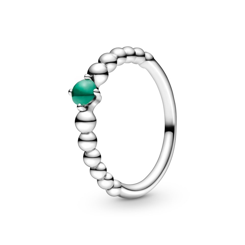 FINAL SALE - Pandora May Rainforest Green Beaded Ring