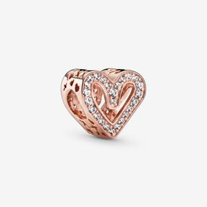 Sparkling Freehand Heart Charm