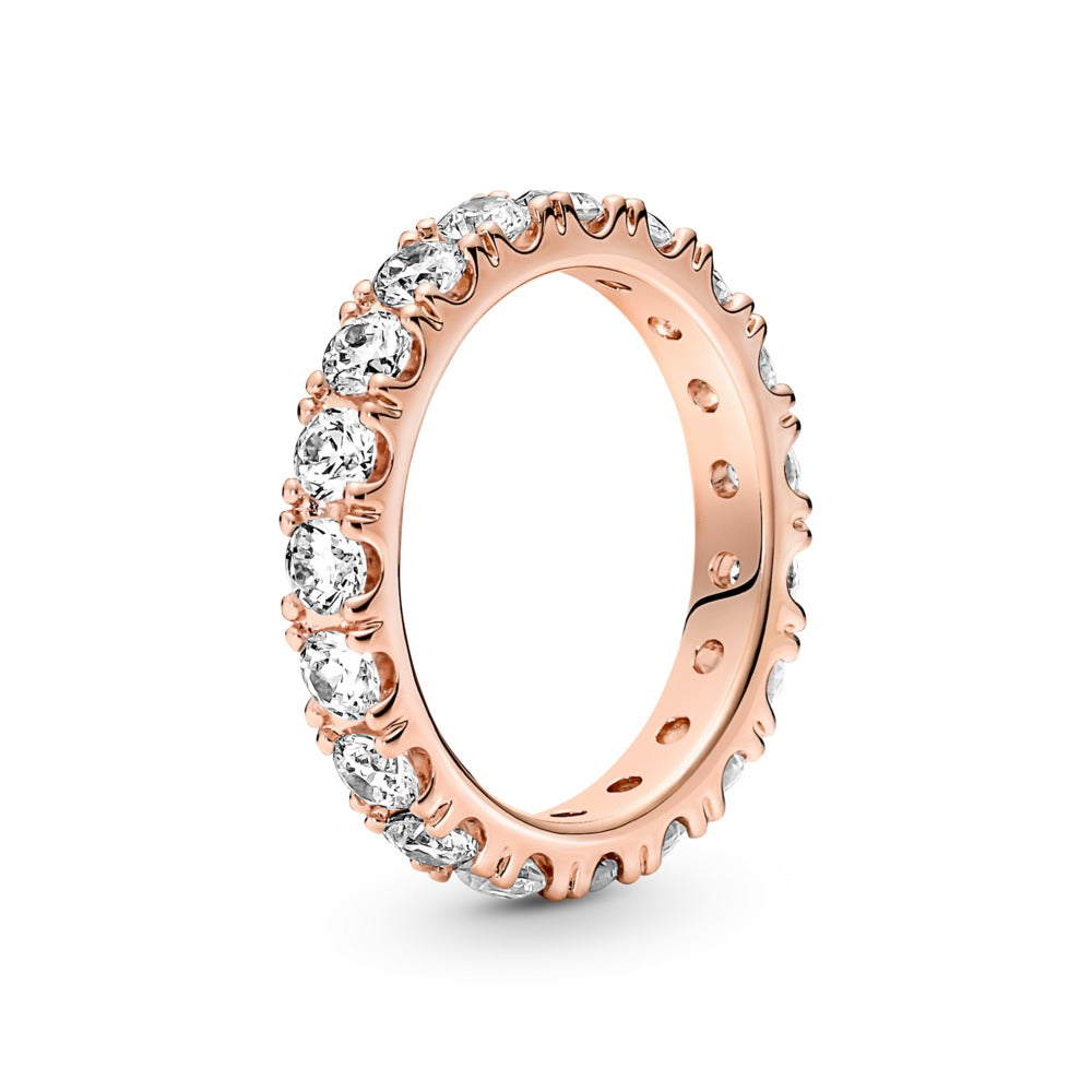 FINAL SALE- Pandora Sparkling Row Eternity Ring, size 8.5