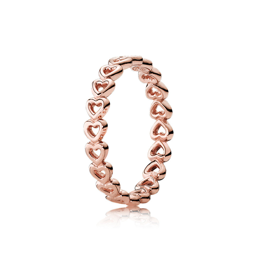 FINAL SALE- Pandora Band of Hearts Ring, size 4.5