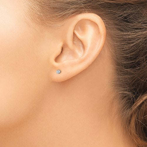 14K CZ Stud