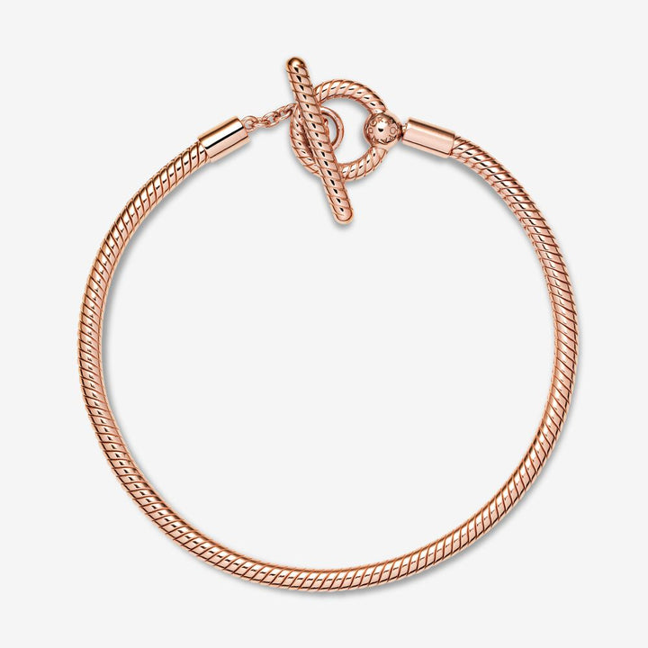 FINAL SALE - Pandora Moments T-Bar Snake Chain Bracelet, 7.1"