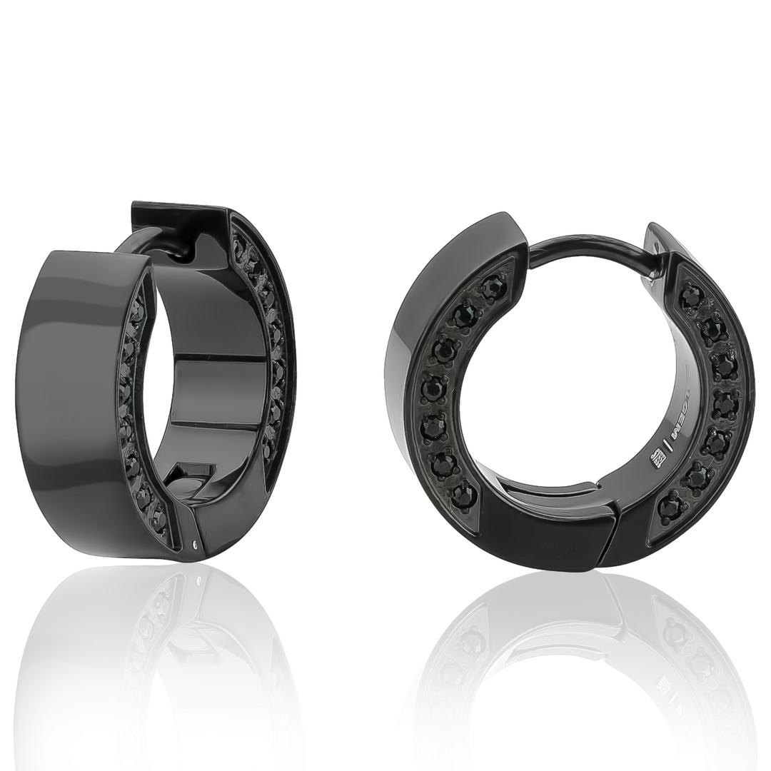 Italgem Steel Huggie Earings