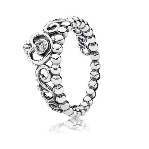FINAL SALE- Pandora Princess Tiara Crown Ring, size 6.0