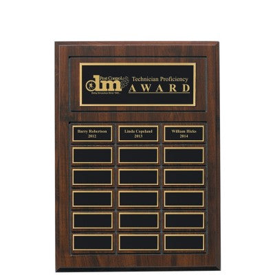 Cherrywood 18 plate Plaque; 11