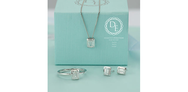 Emerald Cut Lab Grown Diamond Picture Frame Earrings, 0.46TDW