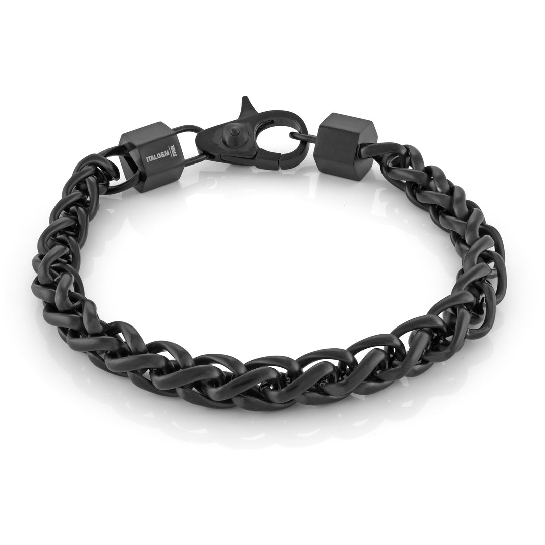 Italgem Steel Wheat Link Bracelet, 8.5