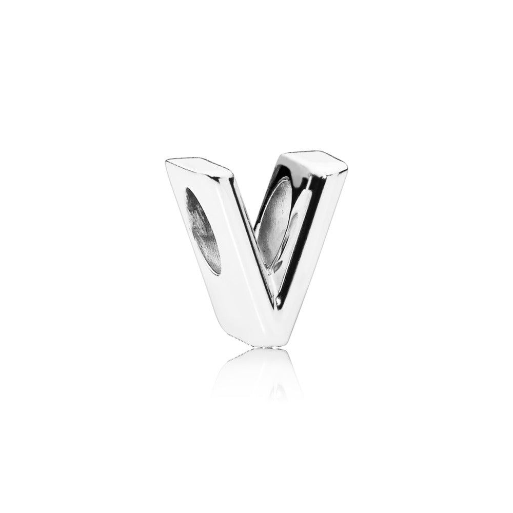 Pandora Letter V Alphabet Charm