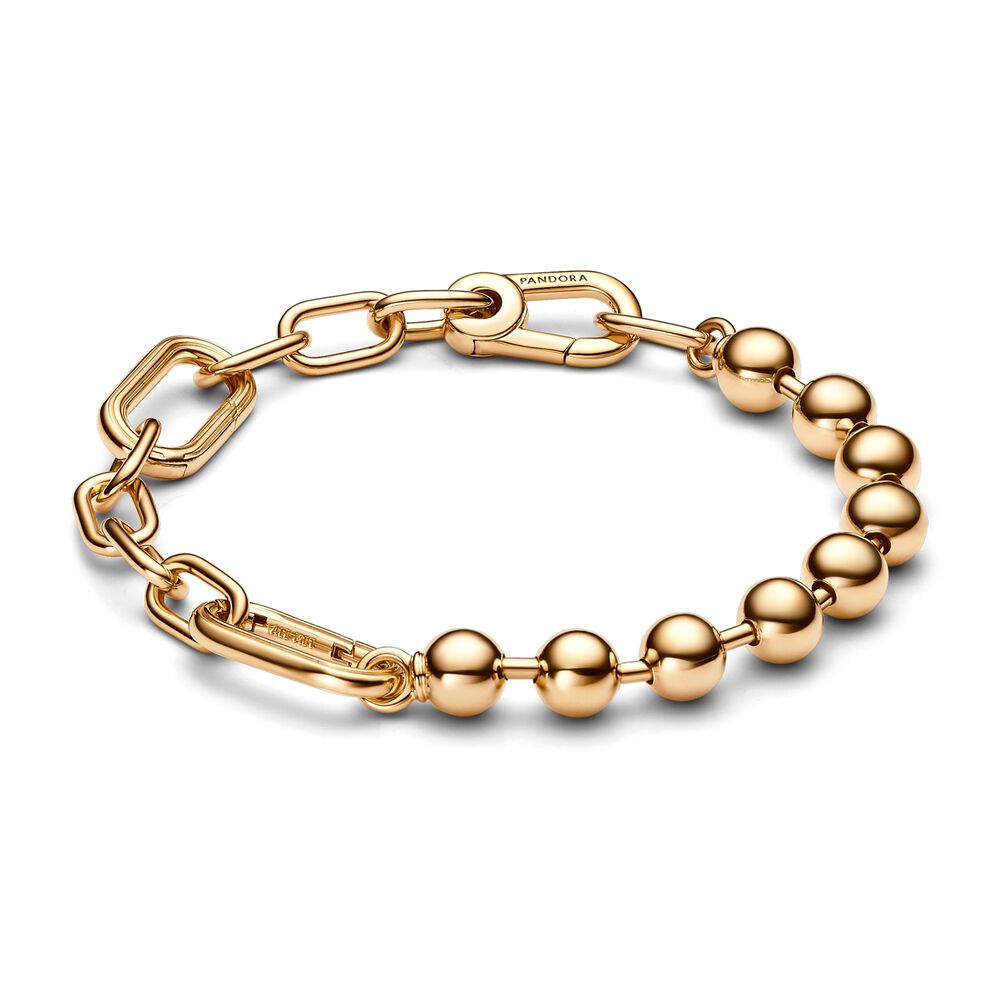 Pandora ME Metal Bead & Link Chain Bracelet, 6.7"