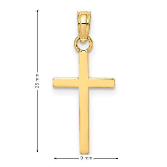10K Polished Cross