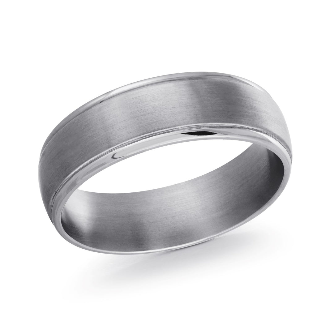 Tantalum 6mm Comfort Fit Band with Satin Finish Middle and Polished Edges