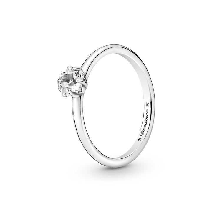 Pandora Celestial Sparkling Star Solitaire Ring, size 6.0