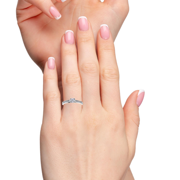 14K Multi-Stone Engagement Ring, 0.19 TDW