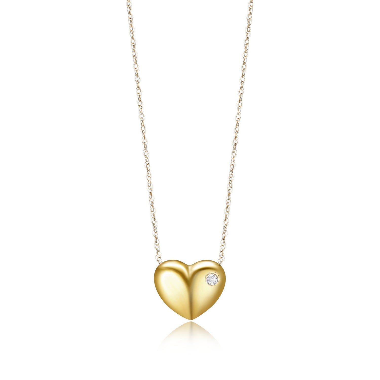 Reign 10k yellow gold puffy he