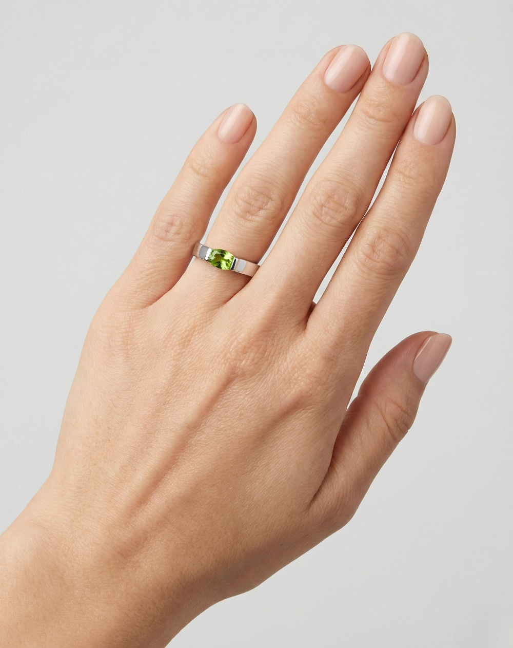 Peridot Silver Ring