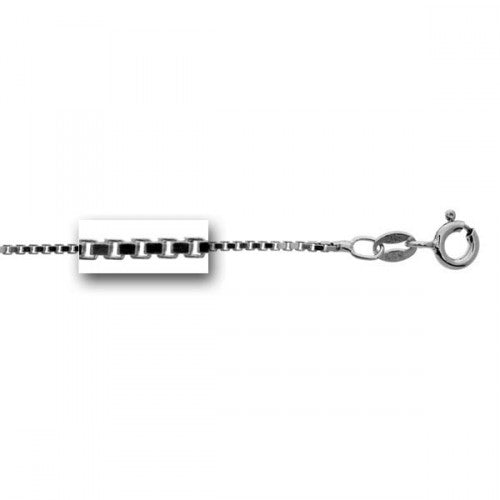 Sterling Silver Box Link Chain, 20"