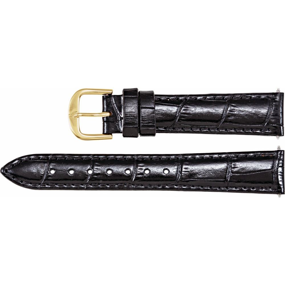 16mm short black alligator gra