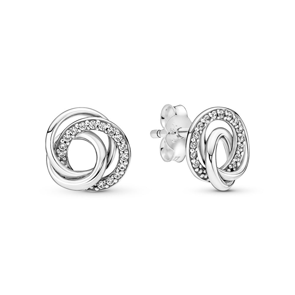 FINAL SALE - Pandora Family Always Encircled Stud Earrings